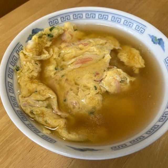 久しぶりに家で天津飯