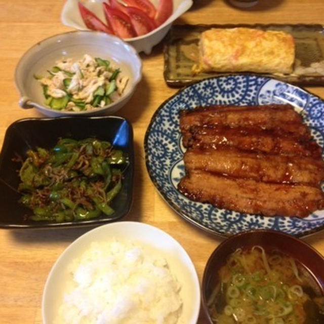 昨夜はさんまのかば焼きなど～