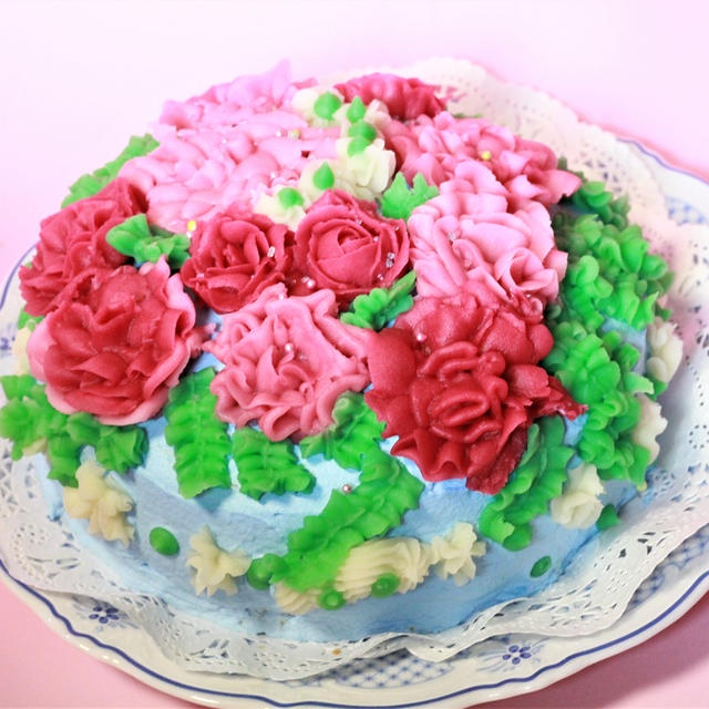 12月3日　花道家先生のフラワーケーキ作り