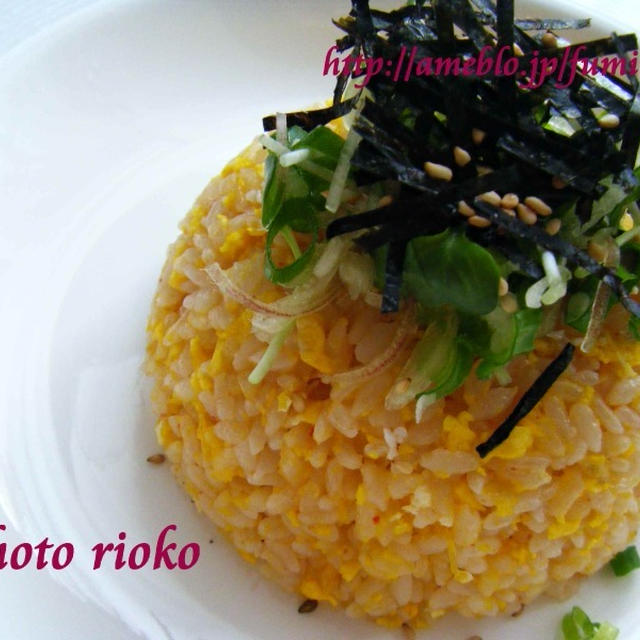 ●ドレッシングと卵で作る、明太子炒飯●