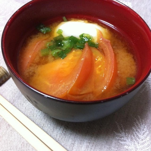 ぽかぽか♪トマト味噌汁