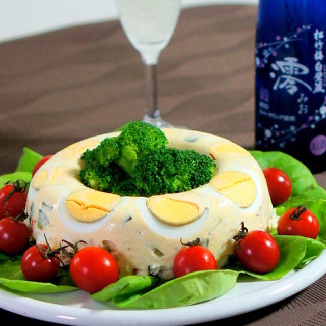「澪」と楽しむパーティーレシピ　その５♫　カニのリングサラダ