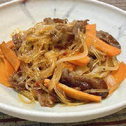 25/05/19　牛肉とにんじんの甘辛春雨