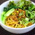 汁なし担々麺　～チルドの太麺を使って