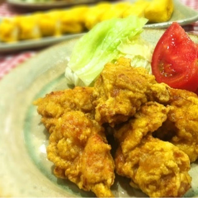 カレー風味の鶏からあげ