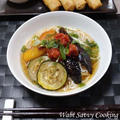 夏野菜の揚げびたしそうめん