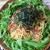 ■カリカリベーコントッピングの水菜パスタ♪