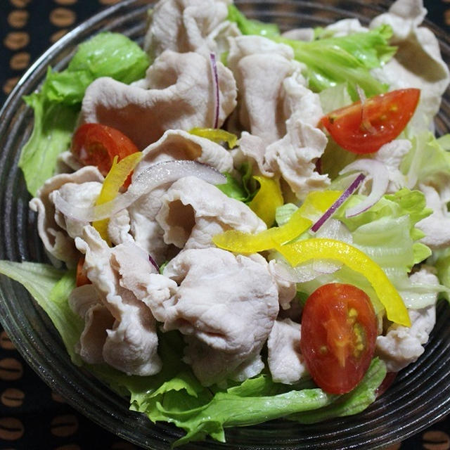 冷しゃぶサラダ　朝食プレート