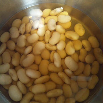 白花豆を煮てみました