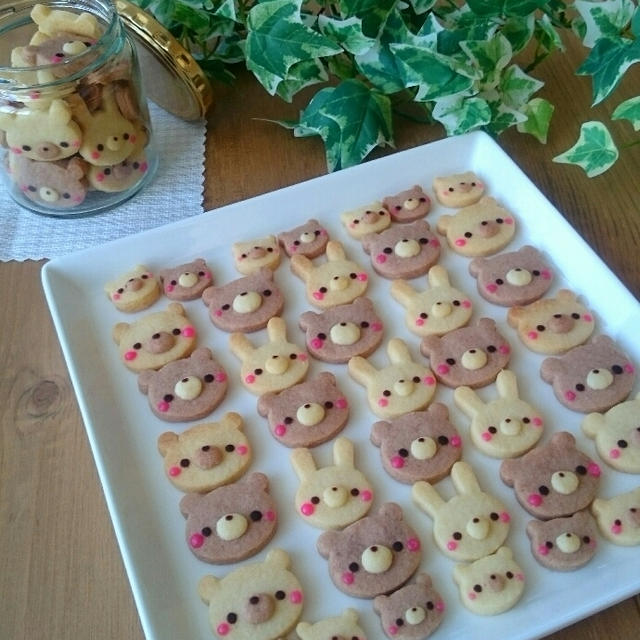 * くまﾁｬﾝ ＆ うさぎﾁｬﾝ クッキー *
