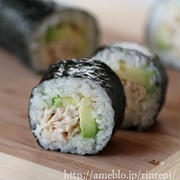 恵方巻きに♪　ささみとアボカドの太巻き