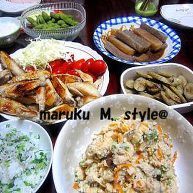 実家でおふくろの味＆夫手作りケーキ♪