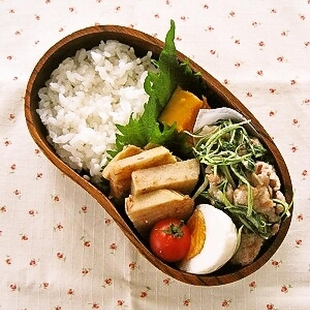 水菜と豚肉の塩麹炒め弁当