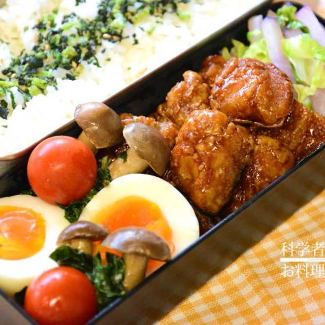 揚げサバの簡単甘酢あんがメインのお弁当