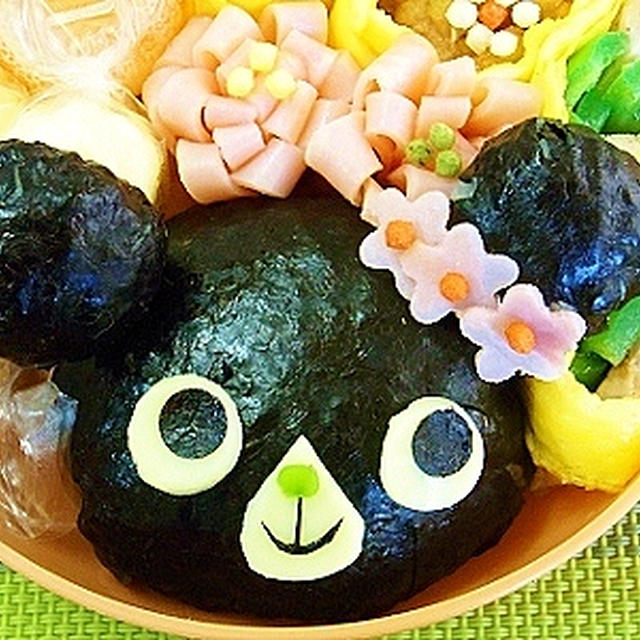 簡単海苔クマちゃん弁当＆つくレポ＆みみげっち
