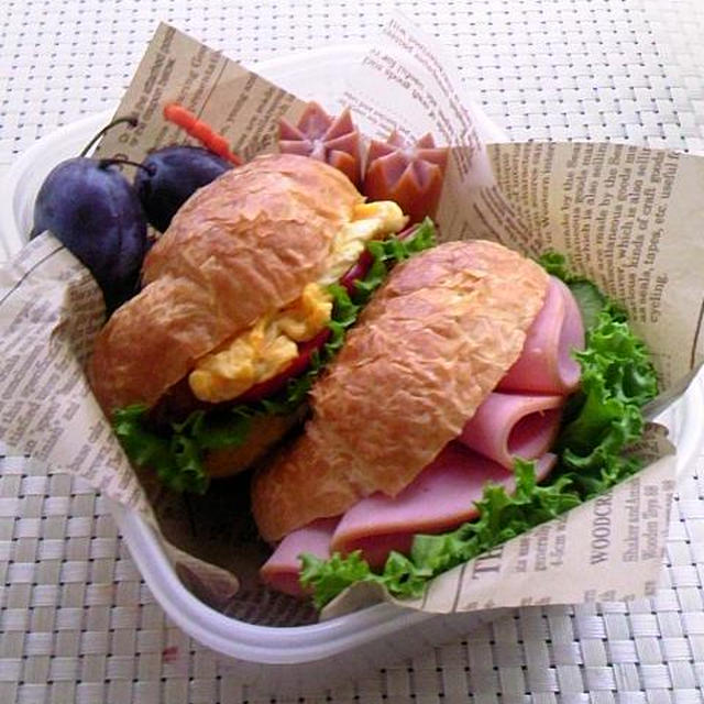 10.17　クロワッサンサンドのお弁当
