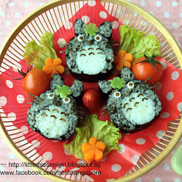 トトロの飾り巻き寿司 キャラ弁 Totoro Kazarimaki Sushi Obento By Littlemissbentoさん レシピブログ 料理ブログのレシピ満載