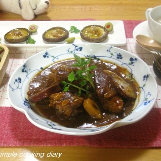 豚バラスペアリブのデミグラソース煮込み☆