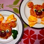 ドット＆ストライプりぼんのオムライスくまちゃん