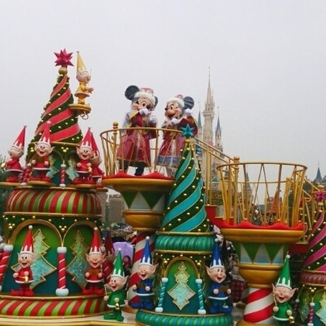 ミッキー＆ミニー レインコートで登場♪ディズニークリスマス＜2013＞取材中♪