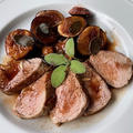 豚フィレ肉の簡単ロースト・無花果とバルサミコ酢のソース添え