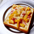 コーンとベーコンのチーズトースト♡【#簡単レシピ#パン】