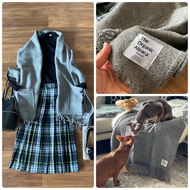 【PR】NY初「The Organic Alpaca 」のポケット付きオーガニックアルパカショールが、軽くて暖かくてオシャレですごく良かった！