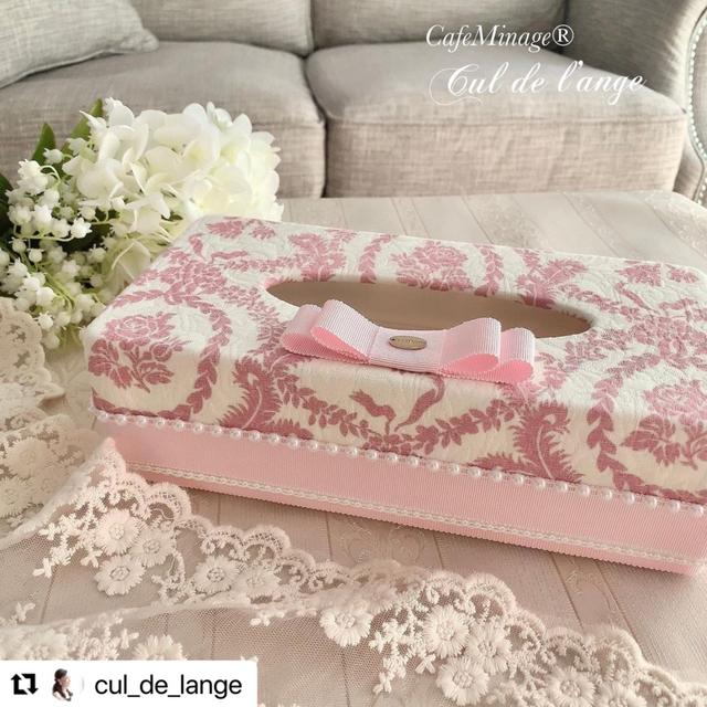 神戸市cul_de_lange Megumi先生のオーダー作品♡ティッシュボックス可愛...