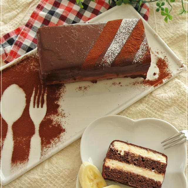④レシピ★【小麦不使用・卵不使用・乳不使用】で本格濃厚チョコレートケーキ♪（バレンタインに）