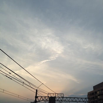 夕暮れ時・・・