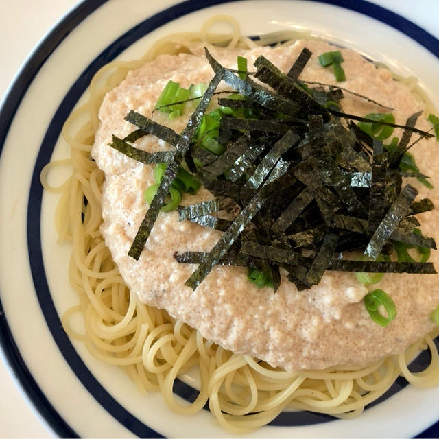 超ヘルシー！【お豆腐で明太クリームパスタ】レシピ！