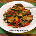 豚ヒレ肉とポブラノチリの炒め物のレシピ