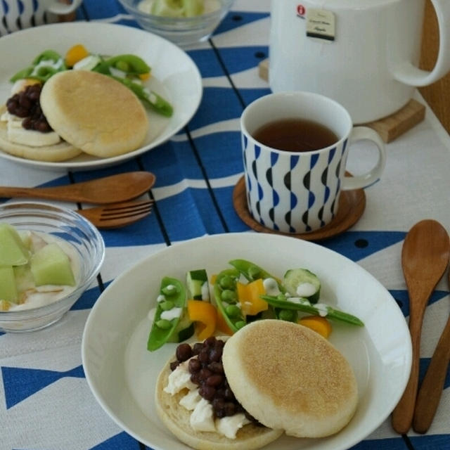 イングリッシュマフィンの朝ごはん　その2