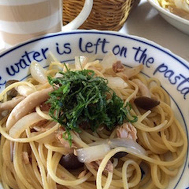 ツナの簡単和風パスタ♪休日のランチにおすすめ(*´∀｀*)ﾉ