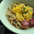 簡単カレーうどん・スクランブルエッグのせ
