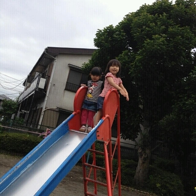 幼稚園帰りの公園☆