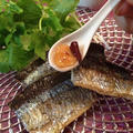 オイルが主役！「秋刀魚ソテーに、香味オイル」。