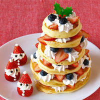 クリスマスツリーパンケーキの作り方 (動画レシピ)