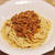 ミートソーススパゲティ と かぼちゃのグラタン
