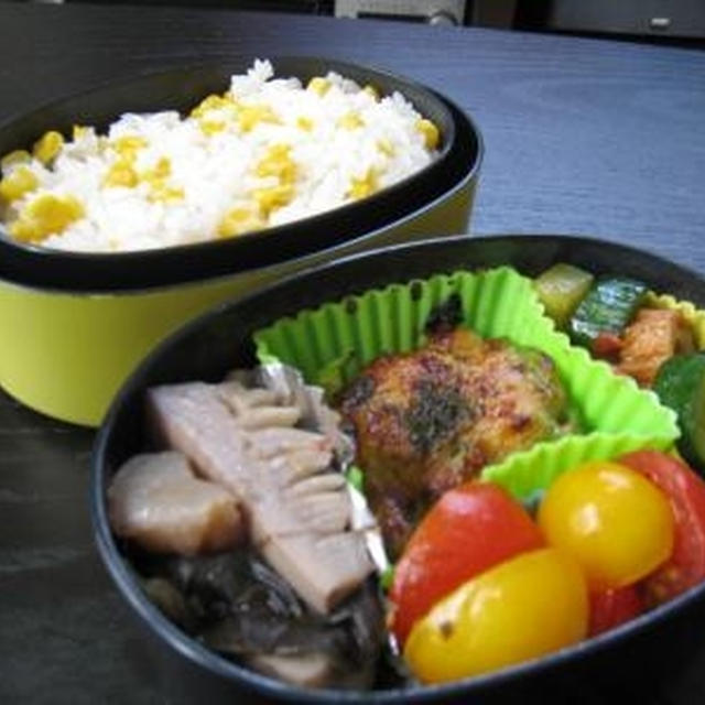 いただき物野菜で、お弁当