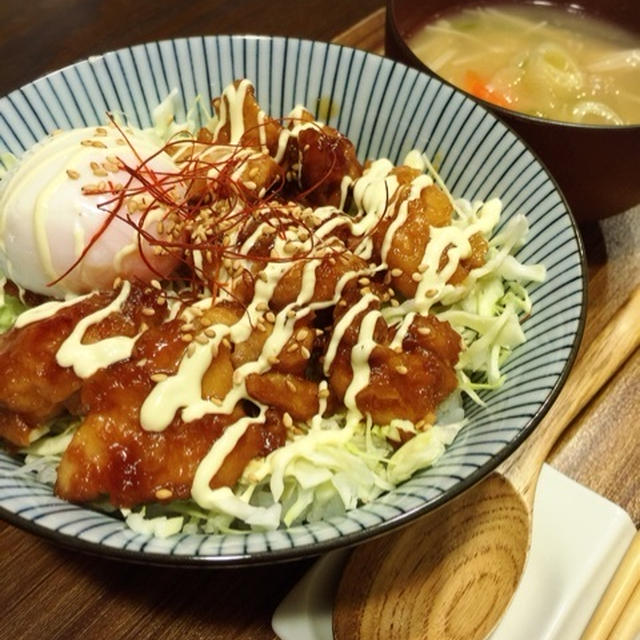 デビュー♡ と 間違いない味‼︎黄金比率で作る♪照り焼きチキンマヨ丼♡