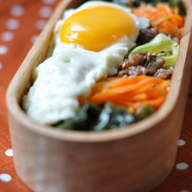 簡単！！！焼肉ビビンパ丼弁当。