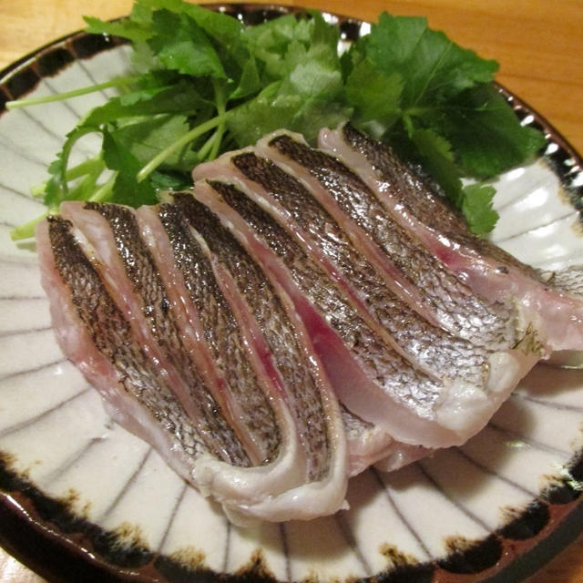 旨魚料理 イサキの炙り刺身 By まるかつさん レシピブログ 料理ブログのレシピ満載