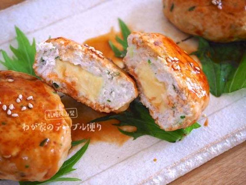 お弁当にもオススメ！ 「チーズ入りつくね」に照り焼きソースが合う