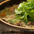 牛肉で柳川鍋、と、家庭料理。 by ささきのりこ。さん
