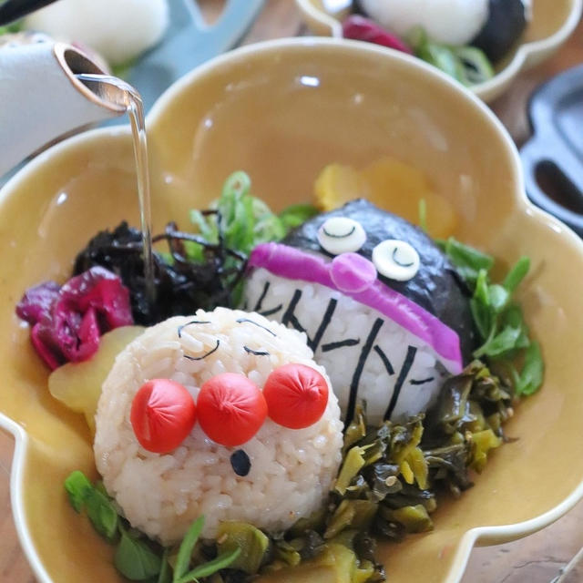 アンパンマンお茶漬け〜こんにゃくレシピあり〜