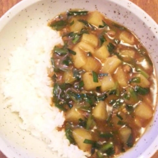 [一皿でお腹いっぱい]麻婆ニラ大根丼