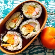 失敗カニカマレタス巻寿司弁当