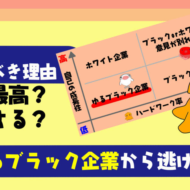 【決定版】ゆるブラック企業から転職すべき理由とは？【楽＆最高だから入りたい？実は後悔する理由とは？】