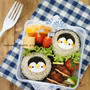 おにぎりにペタっとペンギンのお弁当！